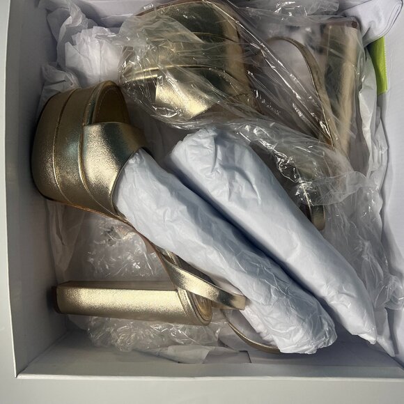 Schultz brand new platform metallic sandals - Picture 2 of 6